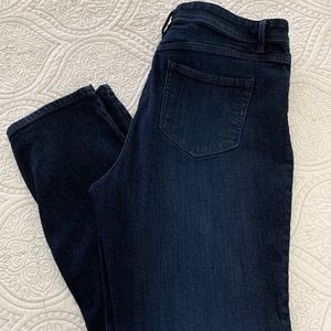 J. Jill High Rise Straight Leg Denim Jeans Size 14